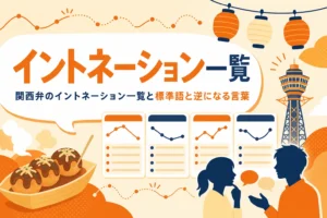 関西弁のイントネーション一覧を紹介する記事のアイキャッチ