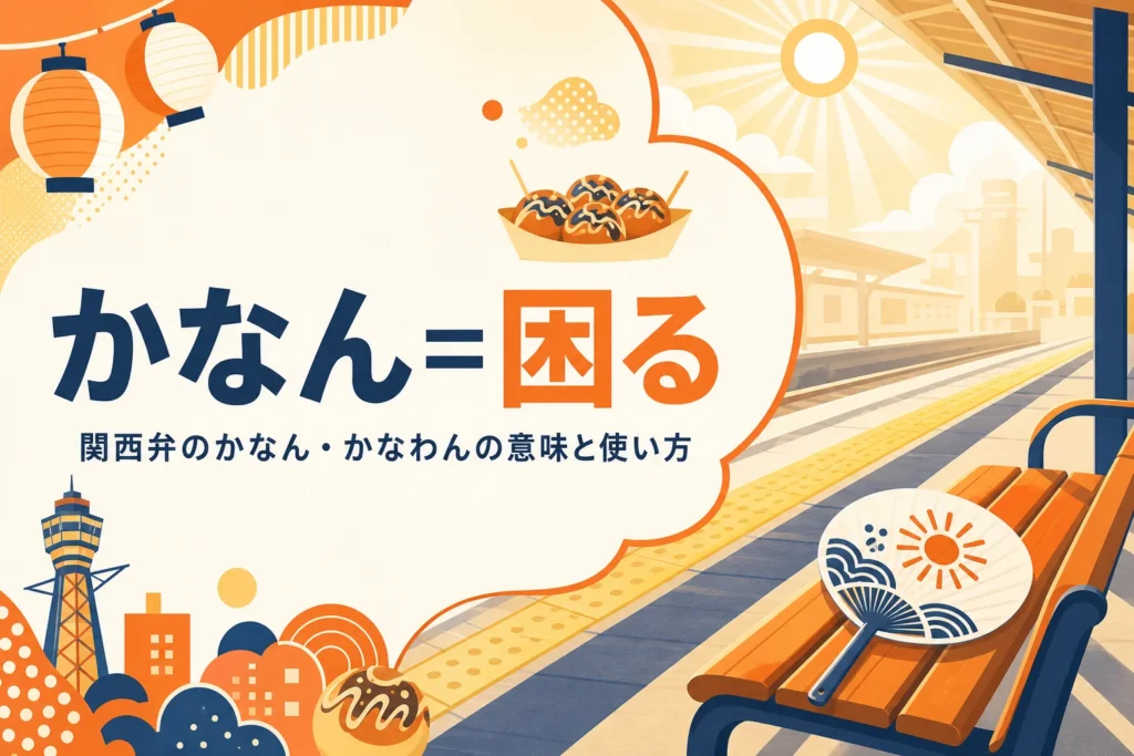 関西弁のかなんの意味を表すアイキャッチ