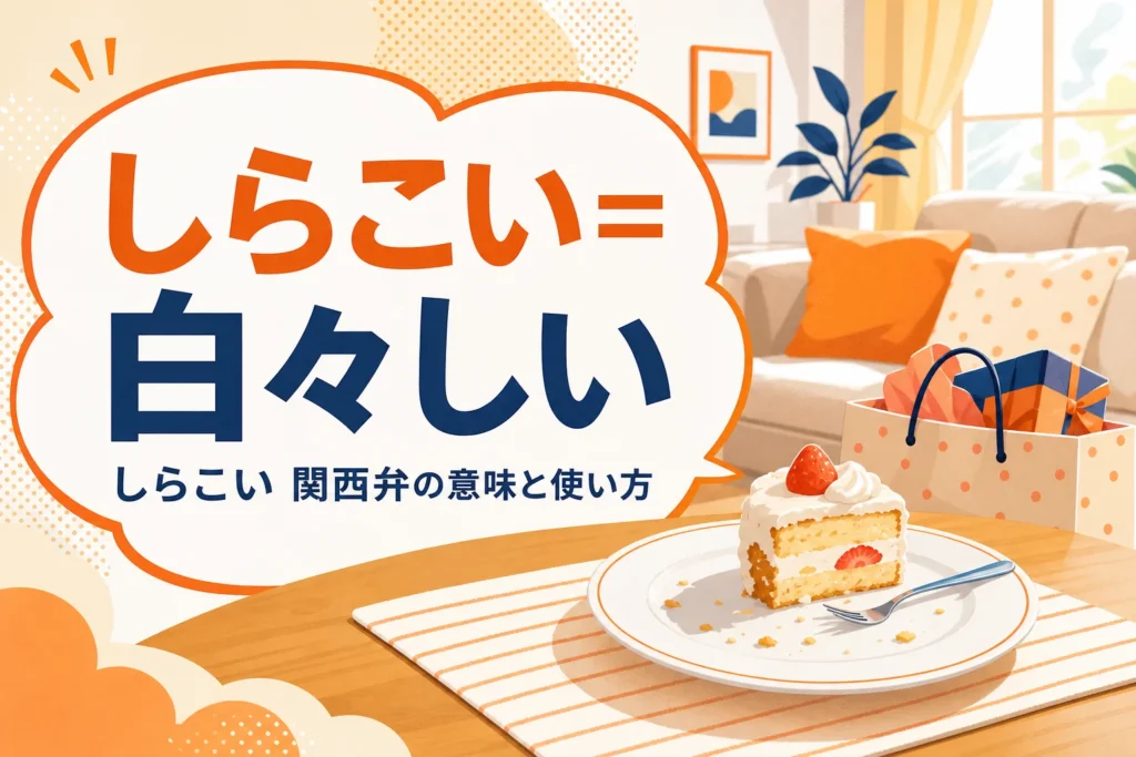 関西弁のしらこいの意味を表すアイキャッチ